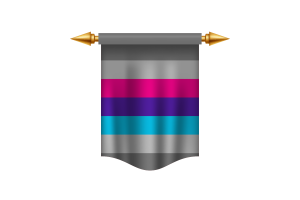 Demiandrogyne Flag Royal Banner flag
