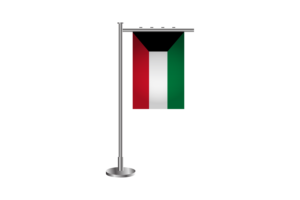 3d Kuwait Standing Flag flag