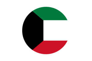 Kuwait Flag Circle Vector Free flag