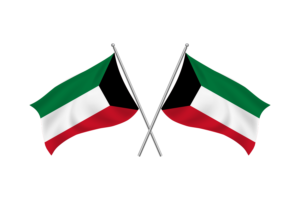 Kuwait Waving Friendship Flag flag