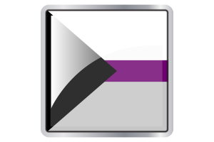Demisexual Flag Square icon flag