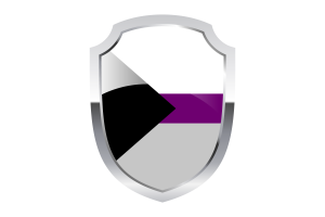 Demisexual Shield Logo flag