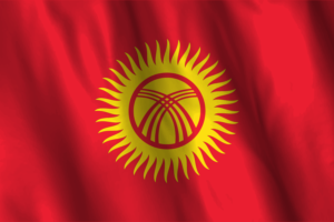 National Flag of Kyrgyzstan flag
