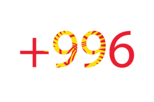 Kyrgyzstan Calling Code flag