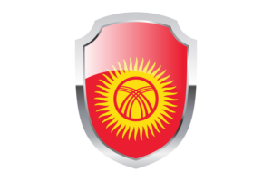 Kyrgyzstan Shield Logo flag