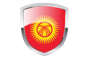 National Flag of Kyrgyzstan Clipart flag