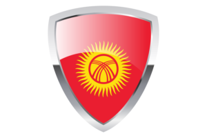 Kyrgyzstan Shield Flag flag