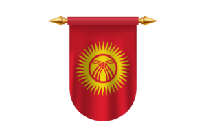 Kyrgyzstan Flag Emblem Vector Images flag