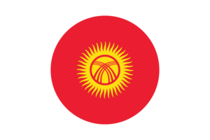 Kyrgyzstan Flag Circle Vector Free flag