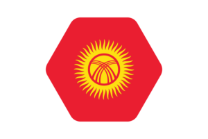 Kyrgyzstan Flag Vector Illustration flag