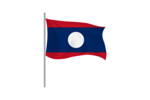 Laos Flag Clipart flag