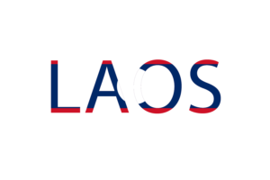 Laos Text Art flag