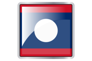 Laos Flag Square icon flag