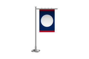 3d Laos Standing Flag flag
