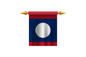 Laos Royal Emblem flag