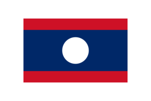 Laos Flag Triangle Vector Illustration flag