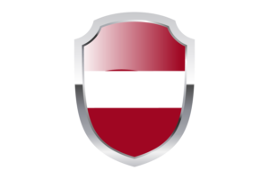 Logo tarczy Łotwy flag