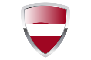 Flaga tarczy Łotwy flag
