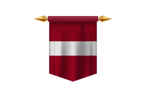 Emblemat Republiki Łotwy flag
