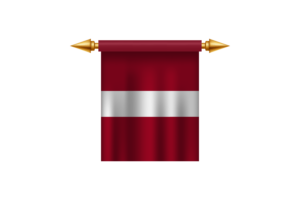 Królowski emblemat Łotwy flag