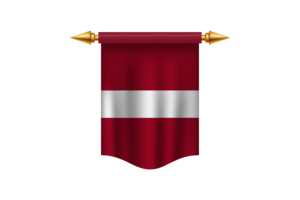 Królowski sztandar flagi Łotwy flag