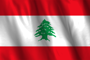National Flag of Lebanon flag