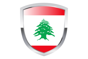 National Flag of Lebanon Clipart flag