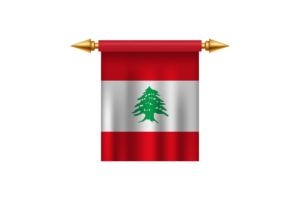 Lebanon Royal Emblem flag