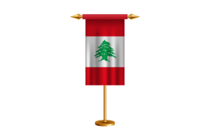Lebanon Ceremonial Flag Vector Free flag