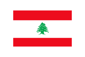 Lebanon Flag Triangle Vector Illustration flag