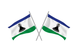 Lesotho Waving Friendship Flag flag
