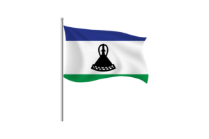Lesotho Flag Clipart flag