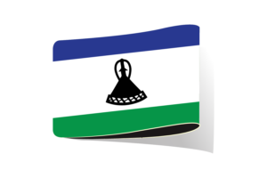 Lesotho Flag Illustration Clipart flag