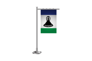 3d Lesotho Standing Flag flag