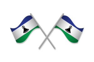 Lesotho Flag Emblem Vector Free flag