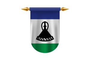 Lesotho Flag Emblem Vector Images flag