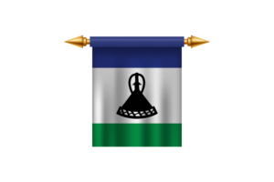 Lesotho Royal Emblem flag