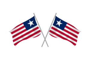 Liberia Waving Friendship Flag flag