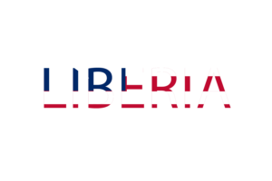 Liberia Text Art flag