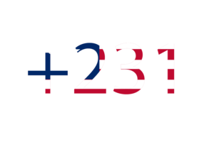 Liberia Calling Code flag