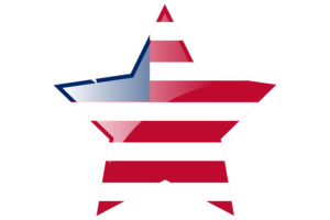 Liberia Flag Star Icon flag