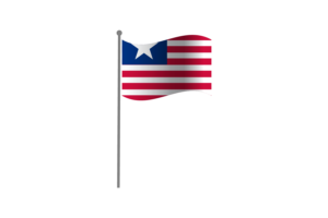 Waving Flag of Liberia flag