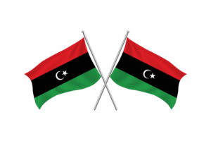 Libya Waving Friendship Flag flag