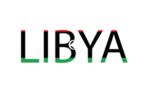 Libya Text Art flag