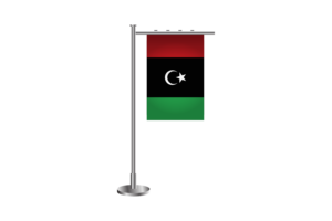 3d Libya Standing Flag flag