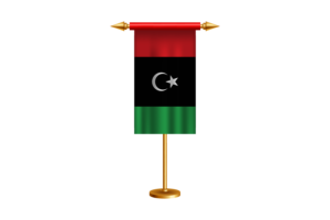 Libya Ceremonial Flag Vector Free flag