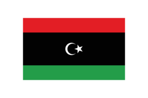 Libya Flag Triangle Vector Illustration flag