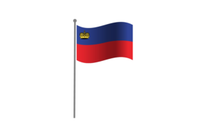 Waving Flag of Liechtenstein flag