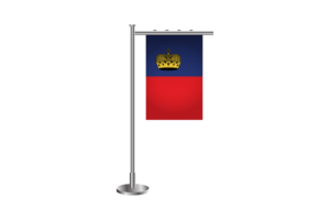 3d Liechtenstein Standing Flag flag
