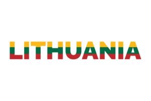 LLithuania Text Art flag